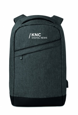 Logo trade promotional merchandise photo of: 2 tone backpack incl USB plug
