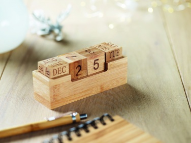 Logotrade promotional product picture of: Bamboo calendar