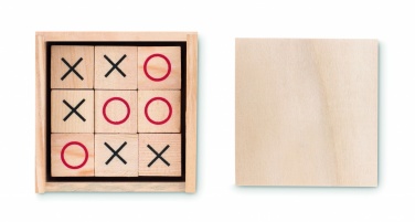 Logo trade promotional gift photo of: Wooden tic tac toe