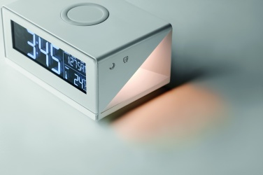 Logotrade promotional giveaway image of: LED clock & wireless charger5W