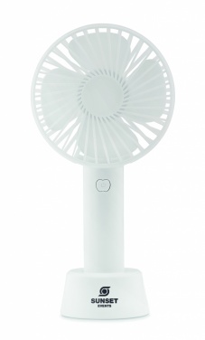 Logo trade promotional gift photo of: USB desk fan with stand 