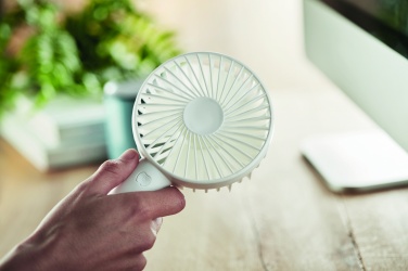 Logo trade business gifts image of: USB desk fan with stand 