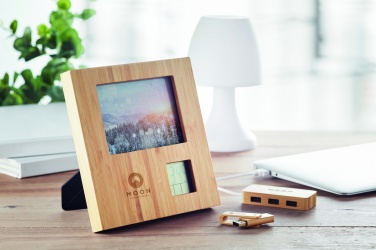 Logotrade promotional giveaway image of: Photo frame with weather statio