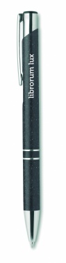 Logo trade promotional items picture of: Wheat Straw/ABS push type pen