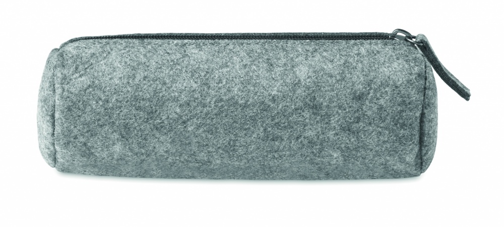 Logo trade promotional giveaways picture of: Felt zippered pencil case