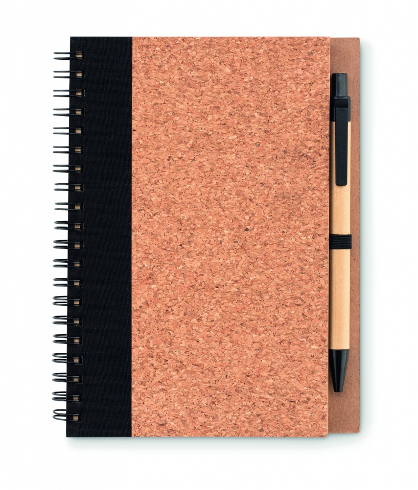 Logotrade promotional giveaways photo of: Cork notebook with pen