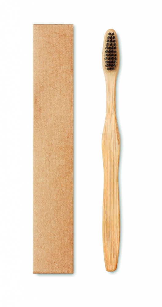 Logotrade promotional merchandise image of: Bamboo toothbrush in Kraft box