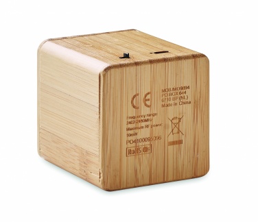 Logotrade promotional merchandise photo of: Bamboo wireless speaker