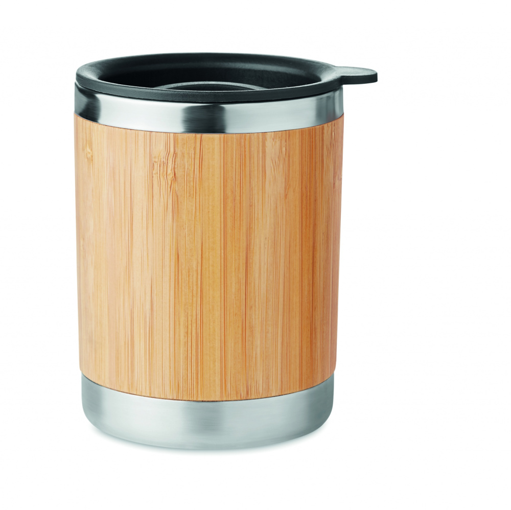 Logotrade business gift image of: Tumbler in bamboo cover 250ml