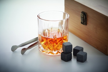 Logo trade promotional giveaways picture of: Whisky set in bamboo box