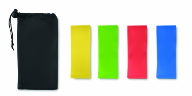 Logo trade promotional gift photo of: Set of 4 TPE fitness bands