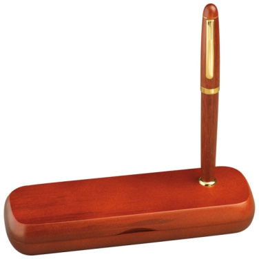 Logo trade corporate gifts image of: Rosewood writing set OXFORD