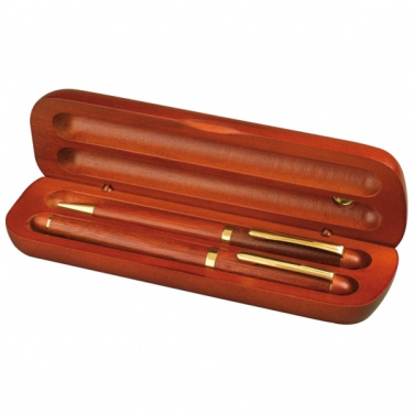 Logotrade promotional giveaways photo of: Rosewood writing set OXFORD