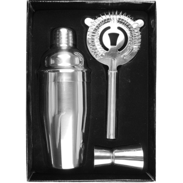 Logotrade corporate gift picture of: Metal cocktail set, 3-piece MESSINA