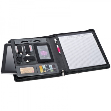 Logo trade advertising products picture of: A4 folder with power bank Elda