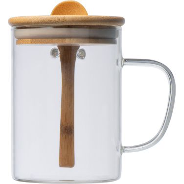 Logotrade promotional product picture of: Glass mug JACKSON 420 ml