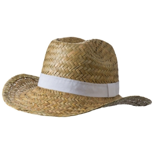 Logo trade business gifts image of: Straw hat SUMMERSIDE