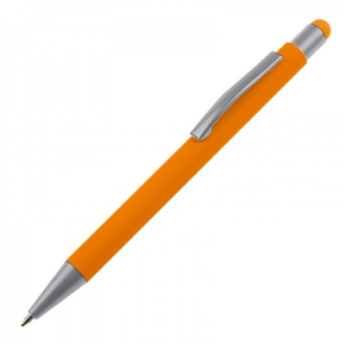Logo trade corporate gift photo of: Metal ballpen touch pen soft touch SALT LAKE CITY