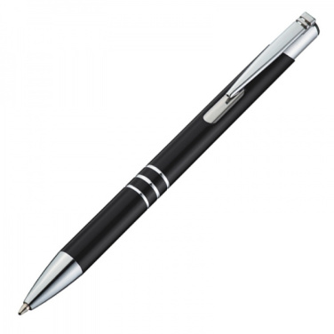 Logo trade promotional giveaways image of: Metal writing set CLAREMONT