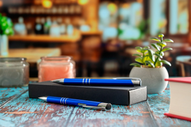 Logotrade promotional item image of: Metal writing set CLAREMONT