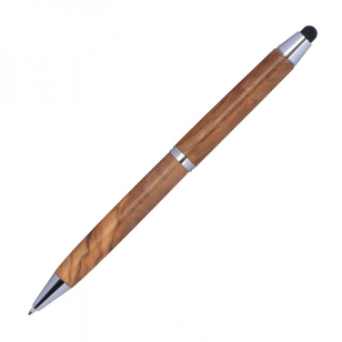 Logotrade promotional gift image of: Wooden ballpen with touch function ERFURT