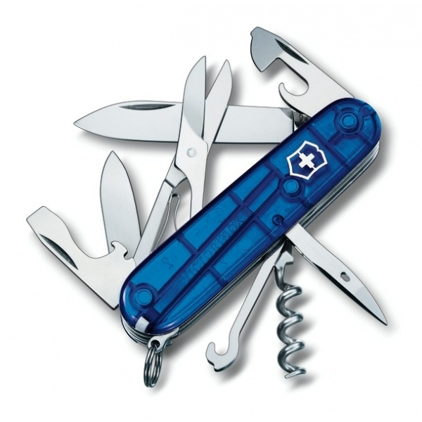 Logotrade corporate gift picture of: Pocket knife Climber transparent Victorinox