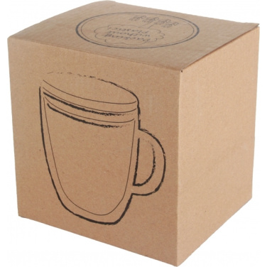 Logotrade promotional merchandise picture of: Double-walled glass cup GERTHE 350 ml