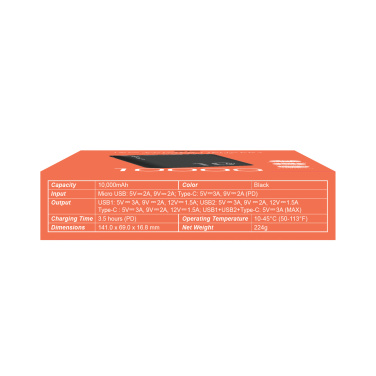 Logo trade promotional merchandise picture of: POWER BANK SILICON POWER QP15 10000 MAH