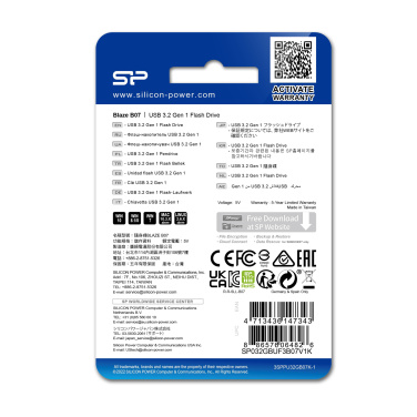 Logotrade promotional giveaway picture of: PENDRIVE SILICON POWER BLAZE - B07 3.2 16GB