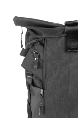 Logotrade promotional merchandise picture of: Rolltop backpack ELBERT Schwarzwolf
