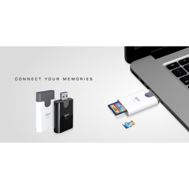Logo trade promotional products picture of: MicroSD and SD card reader Silicon Power Combo 3.1