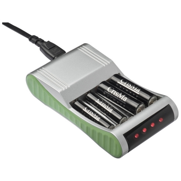 Logo trade promotional merchandise picture of: Battery charger THUNDER BAY