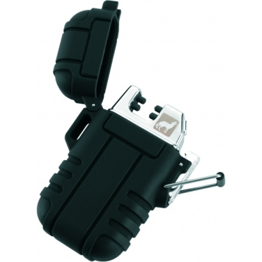 Logotrade promotional merchandise picture of: Ecological lighter SANFORD Schwarzwolf
