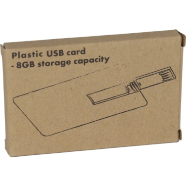 Logo trade promotional gift photo of: USB Card SLOUGH 8 GB