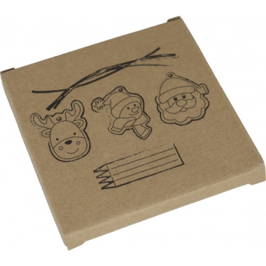 Logotrade promotional gift picture of: Christmas tree tag painting set DRESDEN