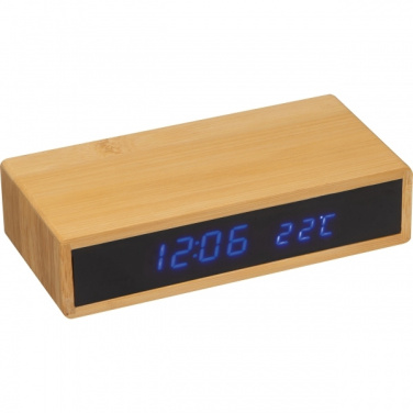 Logo trade promotional giveaways image of: Desk clock TRONDHEIM