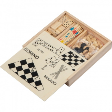Logotrade promotional merchandise image of: Wooden game collection RIGA
