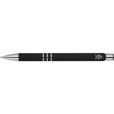 Logo trade promotional merchandise photo of: Semi gel pen soft touch DUNMORE