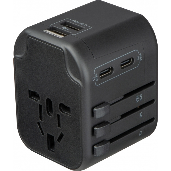 Logo trade promotional items image of: Travel Adapter Maracena
