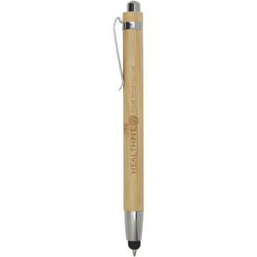 Logo trade promotional gifts image of: Elm bamboo ballpoint pen