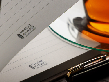 Logo trade promotional merchandise photo of: Recycled Hemp Notebook 209734300