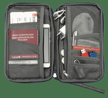 Logo trade corporate gifts image of: Travel wallet 94608700