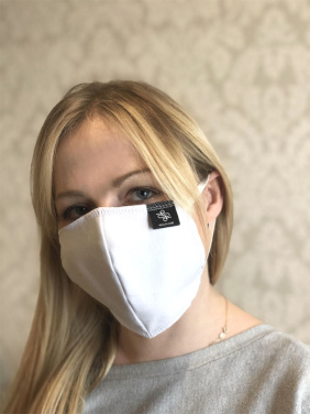 Logotrade promotional item picture of: BLACK-BLACK cotton face mask 140116500