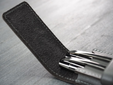 Logo trade promotional giveaways image of: Pen case 1221131