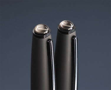 Logotrade promotional merchandise image of: Obsidian stone Pen set 1290036