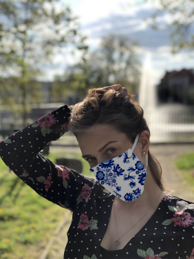 Logotrade promotional products photo of: VENUS PRO cotton face mask with a pocket an HEPA filter 1378165