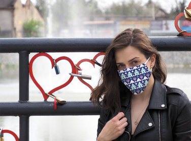 Logo trade promotional gifts picture of: VENUS PRO cotton face mask with a pocket an HEPA filter 1378165
