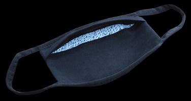 Logo trade promotional merchandise image of: MARS PRO cotton mask (size M) with pocket and HEPA filter 1380165