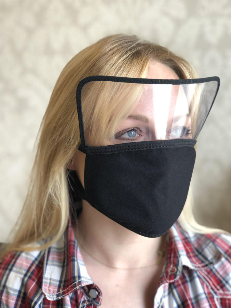 Logo trade promotional gifts image of: BRASIL Protective Visor Mask 1381165