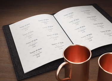 Logo trade promotional gift photo of: Menu cover Ambiente 1643246